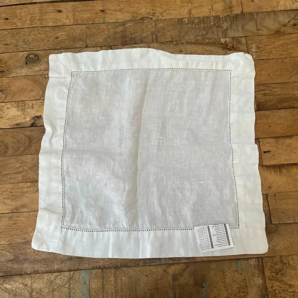 IKEA Gullmaj Ivory Cloth Napkins 14 X 15 Linen Cotton Blend